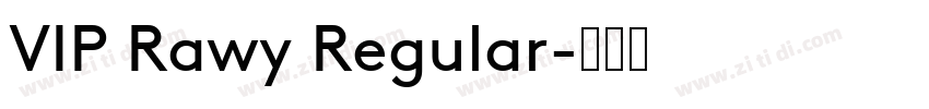 VIP Rawy Regular字体转换